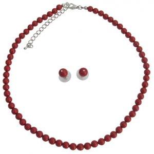 Handmade Swarovski Red Pearls For Both Brides..