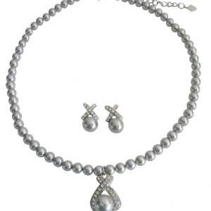Grey Pearls Collection Customize Wedding Jewelry..