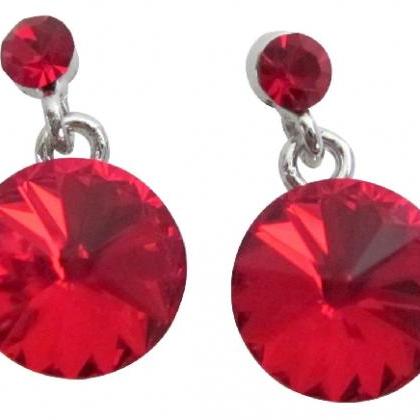 Passion Lite Siam Crystal Earrings Valentine..