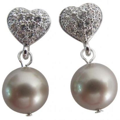 Timeless Jewelry In Latte Pearl Earrings Holiday..