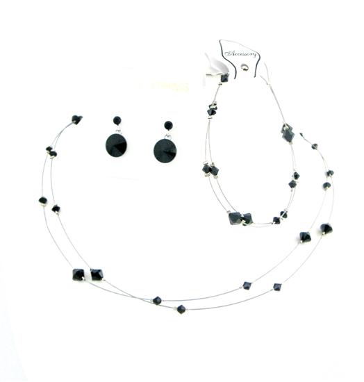 Striking Smashing Black Dress Jewelry Affordable Buy Complete Set