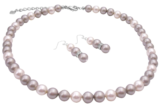 Affordable Swarovski Wedding Holiday Gift Platinum Ivory Pearls